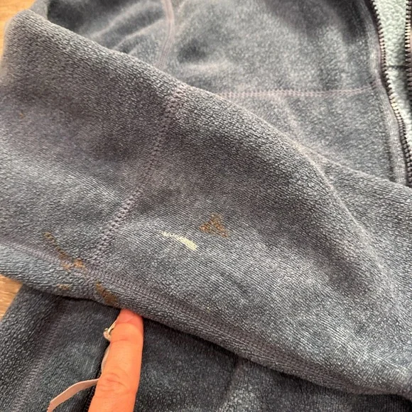 Vintage Patagonia Hoodie Womens Small Blue Thick Fleece Made in‎ USA Sherpa - Picture 4 of 8
